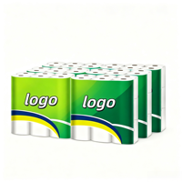 Papier toilette biodégradable 3 plis non blanchi, directement de l'usine, durable, doux, respectueux de la peau, haute absorption, papier hygiénique pour salle de bain