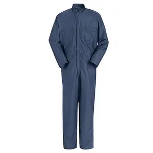 100% cotton Male boiler suits coverall workwear pilot FR plus size jumpsuit overall elastic waist safety wear navy green color