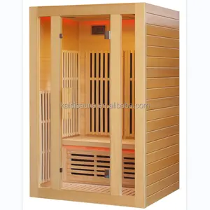 Cabine de sauna infrarouge lointain avec sauna à plaque chauffante en fibre de carbone pour 1 ou 2 personnes