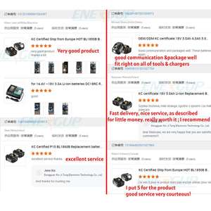 Kc giấy chứng nhận 18V 5.0ah Li-ion thay thế pin cho 18V công cụ dẫn chỉ số công suất cao lithium ion gói - Product Image 2