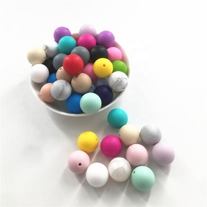 Disponibili Perline Rotonde in <span class=keywords><strong>Silicone</strong></span> <span class=keywords><strong>PVC</strong></span> da 6mm per Creazione di Gioielli Fai-da-Te, Senza BPA, Accessori per Penne con Perline e Distanziatori - Product Image 3