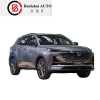 Changan CS55 Plus SUV, véhicule utilitaire sport compact d'occasion, essence, moteur turbo, sièges en cuir, intérieur foncé, R18, ACC, traction avant