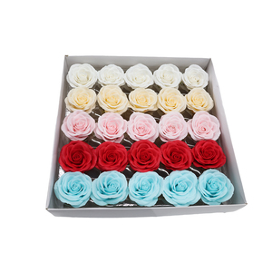 INUNION, 25 uds., flor inmortal Artificial de alta calidad, ramo de rosas Suxing, caja de regalo, decoración de habitación, flores de jabón - Product Image 1