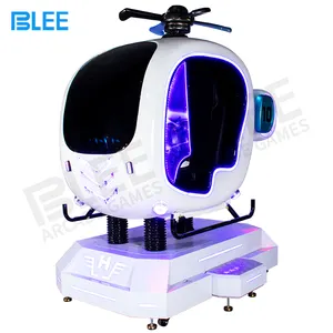 Indoor Playground 9D VR Airplane Vr Helicopter Plane Devices Virtual Reality Flight Game Simulator