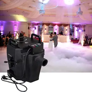 Machine à brouillard de glace sèche de puissance 6000W avec lumières SOMG et équipement de scène télécommandé pour mariage Disco DJ Party