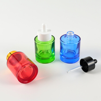Envase Profesional Personalizado de Lujo para Suero Facial de 15, 30, 60 y 120 ml, Botella Redonda de Vidrio con Gotero para Aceites Esenciales