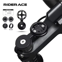 RIDERACE pemegang komputer sepeda, braket dudukan tutup atas Stem Speedometer Stopwatch sepeda gunung MTB Garmin Edge Bryton CatEye