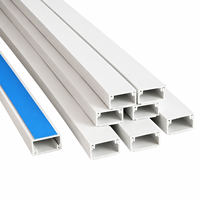 Goulotte de protection de câbles en PVC, chemin de câblage en plastique pour la protection des fils électriques et la gestion des câbles