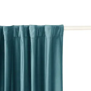 Factory supplier blackout curtains thermal insulated bedroom solid velvet design curtain