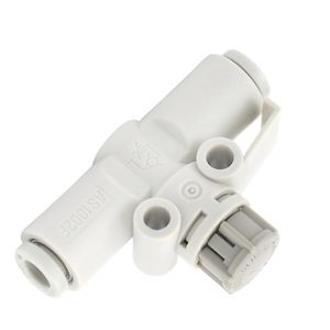 Vanne de régulation de débit pour tuyau As1001f, connecteur 3/8 po, vanne de contrôle manuelle de l'eau, température normale 0-1 Mpa - Product Image 1