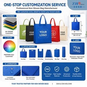 Sacs fourre-tout promotionnels personnalisés style Lulu, imprimés, en polypropylène laminé, rouges, non tissés, en vrac, sacs de courses écologiques avec logo pour l'emballage - Product Image 3
