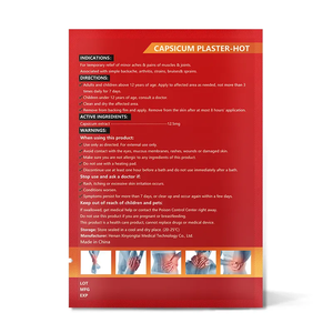 Parche Caliente para <span class=keywords><strong>Aliviar</strong></span> <span class=keywords><strong>el</strong></span> <span class=keywords><strong>Dolor</strong></span>, <span class=keywords><strong>Lumbago</strong></span>, Esguinces, <span class=keywords><strong>Dolor</strong></span> Muscular, Hombro Rígido, Parche <span class=keywords><strong>de</strong></span> Pimienta - Product Image 5