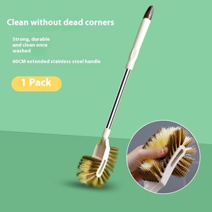 Brosse de toilette murale pour la maison, longue tige en plastique, éponge en plastique double face, pas d'angle mort, brosse de nettoyage portable <span class=keywords><strong>Sarah</strong></span> - Product Image 6