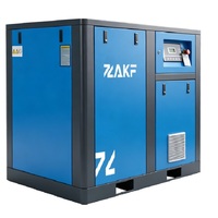 Compresor de Aire de Tornillo de Accionamiento Directo ZAKF, 37KW 50HP, Velocidad Fija, 7-12 Bar, Lubricado con Aceite, Silencioso, Uso Industrial