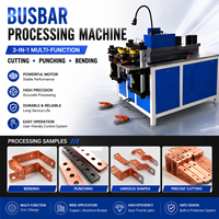 Machine de pliage et de découpe de barres de cuivre CNC portable 3-en-1, certifiée CE, garantie 3 ans