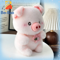 Prix d'usine, design personnalisé, peluche cochon rose de dessin animé, jouets en coton rembourrés, adorables poupées animales pour enfants en stock