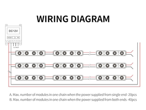 Mejor módulo LED largo de inyección 4 en 1 para letreros 3D 3W 12V 24V 180 °   Letrero Luminoso con Lentes Retroiluminadas, Módulo LED para Letras de Canal, Luz Blanca para Exteriores - Product Image 5