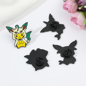 Broche en émail <span class=keywords><strong>Pikachu</strong></span> de la série Pokémon en gros, épinglette en alliage métallique, badges de dessin animé, décorations pour vestes et sacs à dos, cadeau souvenir pour fans - Product Image 6