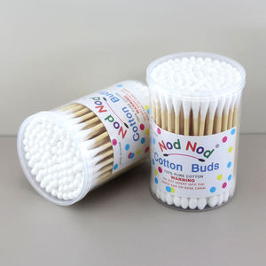 Hisopos <span class=keywords><strong>de</strong></span> Algodón Puro con Logotipo Personalizado, Palitos <span class=keywords><strong>de</strong></span> Bambú, Doble Extremo, Cabezal Suave, para Limpieza <span class=keywords><strong>de</strong></span> Oídos, para Bebés, Viajes, OEM, Qtip, Cotonetes - Product Image 6