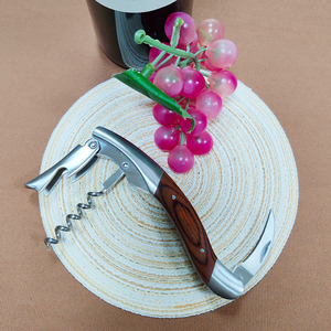 Tire-bouchon <span class=keywords><strong>Laguiole</strong></span> personnalisé en acier inoxydable 3Cr14 avec manche en bois Pakka, logo personnalisé, ouvre-bouteille écologique pour mariage et fête - Product Image 2