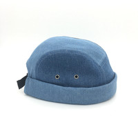 Nouvelle mode couleur épissage chapeau de cowboy hommes et femmes automne hiver chapeau en peau de melon sans bord logo personnalisé chapeau de propriétaire