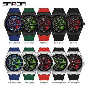 Reloj de Cuarzo Sanda 1162 con Rueda Giratoria 3D, Moderno, Resistente al Agua, Casual, para Estudiantes - Product Image 2