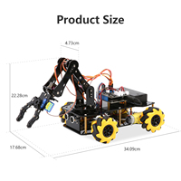 Kit de Brazo Robótico ACEBOTT ESP32 para Coche, Robot de Control Remoto Inteligente, Juguete Educativo STEM para Programación y Aprendizaje de Codificación con Arduino