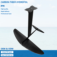 Accessoire de planche de surf à foil hydrofoil de marque OEM, aile avant, aile arrière, fuselage, mât, base en aluminium + fibre de carbone