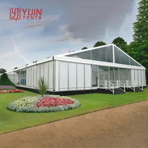 Frame Tent For Wedding 500-1000 Seater Aluminum Glass Party Wedding Exhibition Event Tents PVC Cover Marquees For Outdoor Events