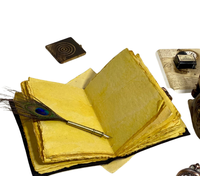 Journal intime en cuir véritable fait à la main Quien fue Medusa livre de sorts blanc de cahier de Journal en cuir avec livre d'impression
