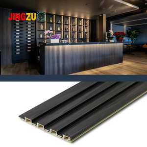 Panel de Pared Interior de WPC Acanalado, Impermeable, Insonorizante, Revestimiento Decorativo para Paredes, para Fondo de <span class=keywords><strong>TV</strong></span> - Product Image 2
