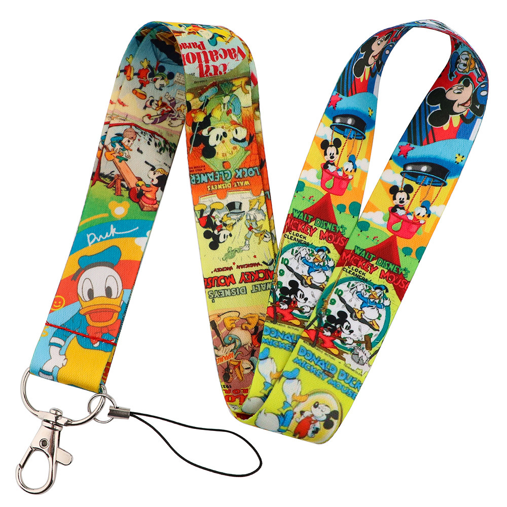 Hot Selling Cartoon Mickey Donald Minnie Daisy Lanyards Portable Phone Card Accessories Anti-Lost Lanyard for Promotional Gifts Image 4