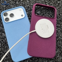 Étui magnétique en cuir tissé personnalisé de luxe de haute qualité pour Apple iPhone 16E 15 17 Pro 13 14 17 18 Pro Max