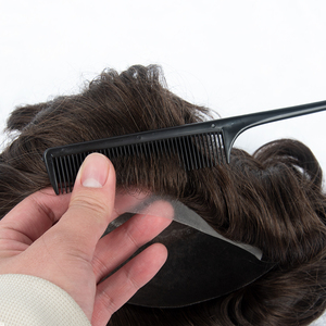 ทูเป้ผมแท้ Remy สำหรับผู้ชาย, ทูเป้ผมแท้แบบ Virgin สำหรับผู้ชาย, ทูเป้ผมบางแบบผิวหนัง, เส้นผมธรรมชาติ GM2 แบบตรง 8*10 - Product Image 1