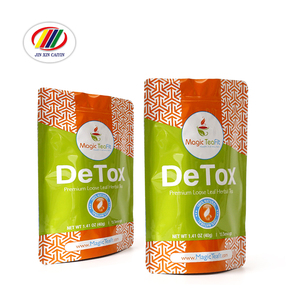 Thiết kế mới chất lượng tốt standup túi trà tái sử dụng EcoFriendly dây kéo khóa cửa sổ trong suốt xé notch phân hủy sinh học - Product Image 2