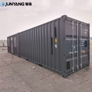 Método para Conectar Dos Contenedores de Oficina de 20 pies en una Unidad de 40 pies para Ahorrar Costos de Transporte para Clientes - Product Image 1