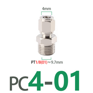 Conector Rápido Neumático de Compresión de un Toque, Serie PC PL PB M3 M4 M5 M6, Codo, Cruz, Conexión de Manguera de Aire con Bloqueo - Product Image 6