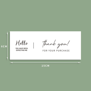 Custom <strong>Printing</strong> 15x6 cm Thank You Paper Sealing Label <strong>Stickers</strong> for Packaging Box - Product Image 4