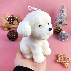 3D Cute Puppy <b>Silicone</b> Crafts Mold Big Sitting Teddy Dog Scented Candle Gypsum Resin Cement Hand Soap Chocolate Baking <b>Tools</b> - Product Image 6