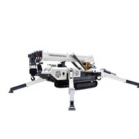 Grue araignée compacte 5T 8T 10T à hauteur maximale de 20m, grue hydraulique personnalisée pour l'installation de murs-rideaux en verre, directement de l'usine