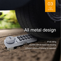 MK731 Mini serrure numérique à combinaison à boutons poussoirs Serrure intelligente à code électronique pour tiroir de casier
