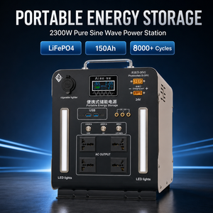 แหล่งจ่ายไฟสำรองแบบพกพา 150Ah พร้อมพอร์ตเอาต์พุตไฟฟ้ากระแสสลับ 220V พอร์ต DC24V พอร์ต USB-C และไฟ LED ใช้งานร่วมกับเครื่องชาร์จไฟได้ - Product Image 4