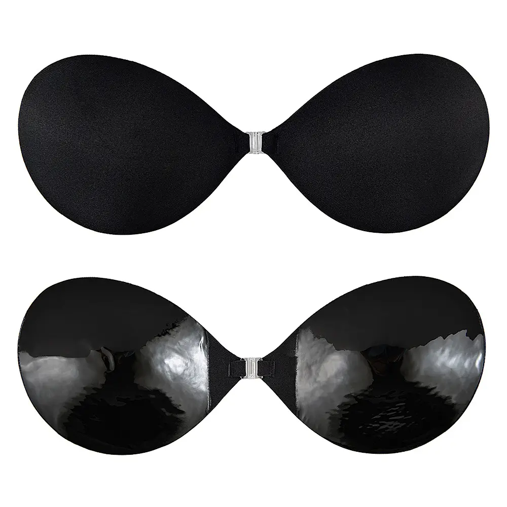 Adhesive Invisible Strapless Backless Silicone Bra Strapless Wireless Rabbit Ear Invisible Bra Push Up Invisible Bra