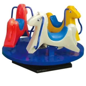 Indoor and outdoor Playground For Rotatable rotating horse for kids