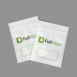 Sacs d'emballage orthodontique dentaire personnalisés à fermeture éclair, transparents, refermables, en plastique, avec fermeture à glissière sur 3 côtés pour aligneurs dentaires - Product Image 4