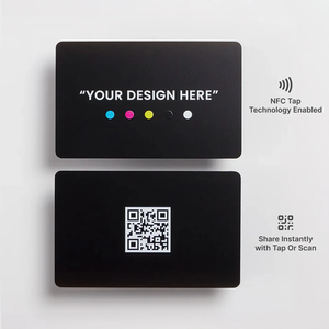Matte Đen NFC thẻ ntag213 13.56MHz VIP thành viên kinh doanh cá nhân logo bền thông minh không gỉ thẻ kinh doanh với mã QR - Product Image 2