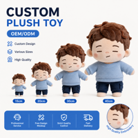 Fabricant de jouets en peluche de haute qualité sur mesure, poupée mignonne, personnalisation d'animaux en peluche, figurines en peluche