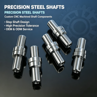Composants d'arbre de transmission de précision en acier inoxydable usinés sur mesure par CNC avec filetages internes, brochage, certifiés ISO 9001