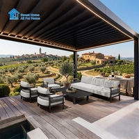 Pergola Bioclimatique Motorisée en Aluminium Sweet Home Garden avec Toit Rétractable, Écologique et Résistante aux Intempéries