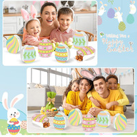 8045 pas cher personnalisé épais carton coloré forme d'oeuf traiter coffrets cadeaux pour la fête de Pâques bébé douche petits coffrets cadeaux de Pâques
